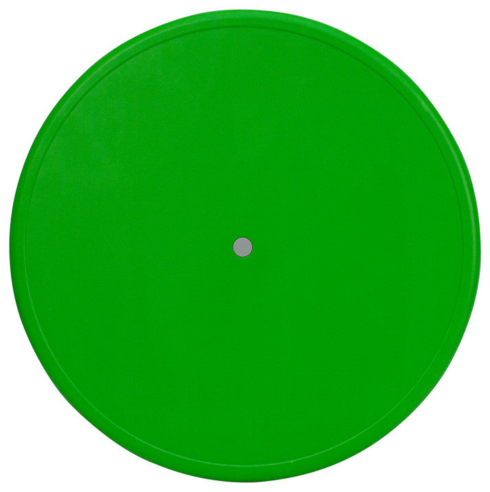 33" Round Green Plastic Height Adjustable Activity Table