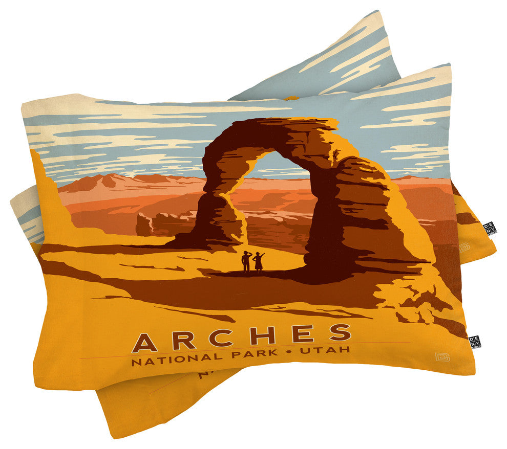 Deny Designs Anderson Design Group Arches Pillow Shams, Queen