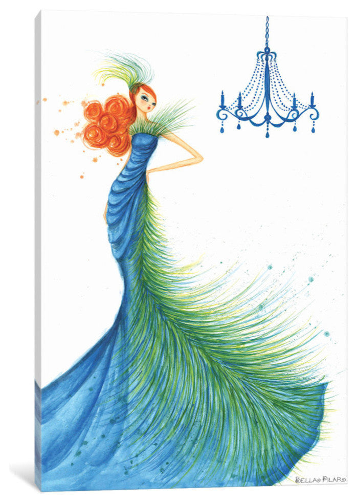iCanvas Couture Feather Gallery Wrapped Canvas Art Print by Bella Pilar