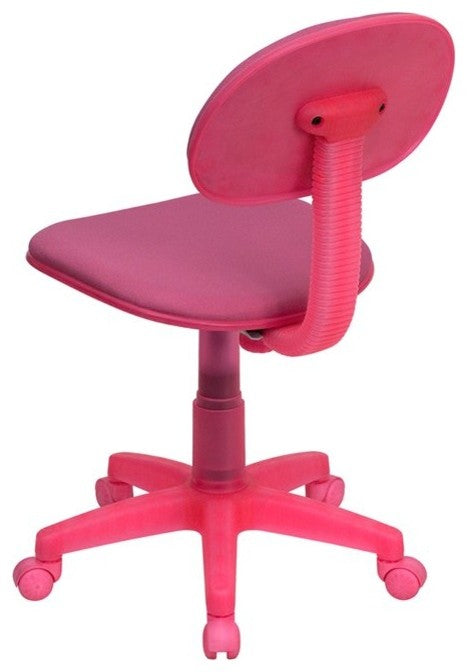 Silkeborg Pink Fabric Swivel Office Student Task Chair