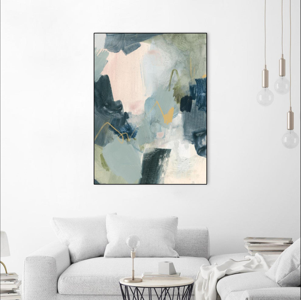 "Lago II" Framed Canvas by Giant Art 24"x32"