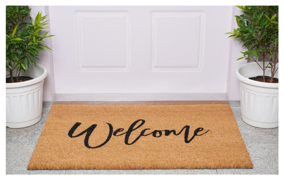 Calloway Mills Cursive Welcome Doormat, 24" X 36"