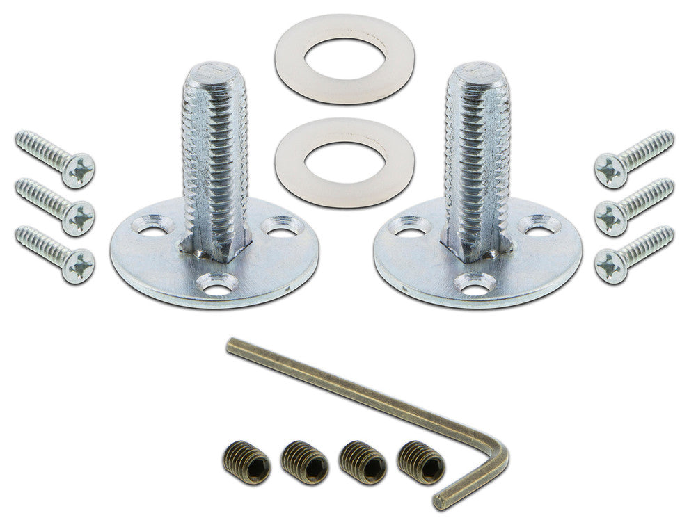 Double Studio Plate With Waldorf Knob, Antique Brass