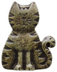 Cat Cabinet Knob, Antique Brass, Antique Brass