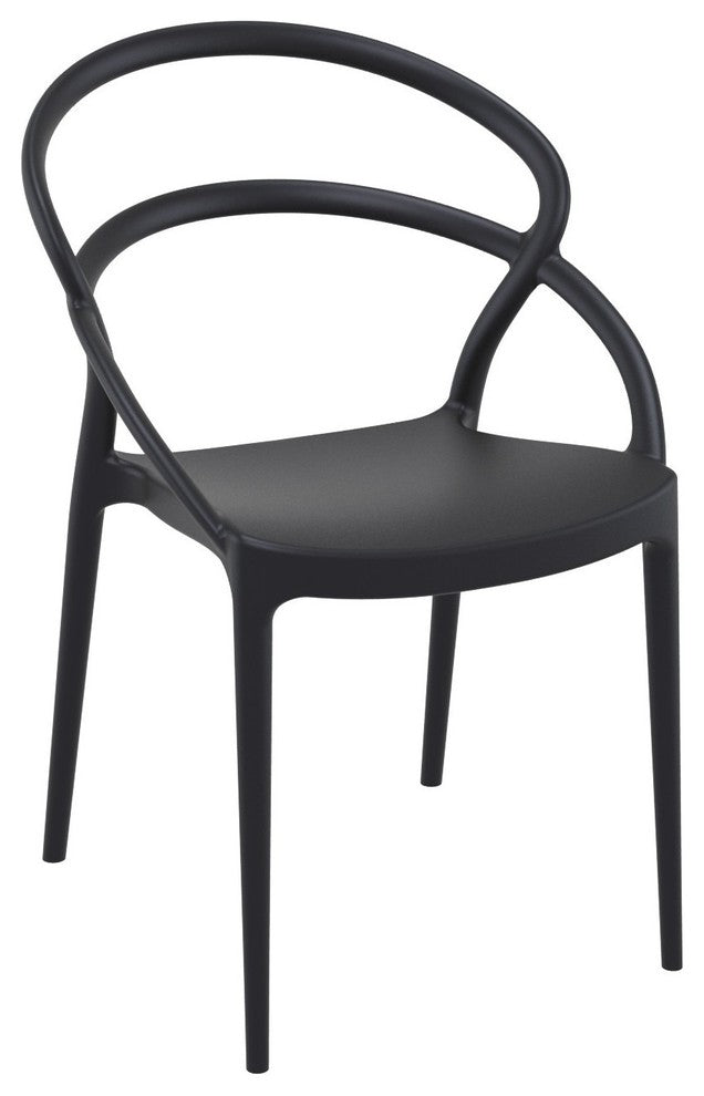 Compamia Pia Set of 2 Dining Chair, Black