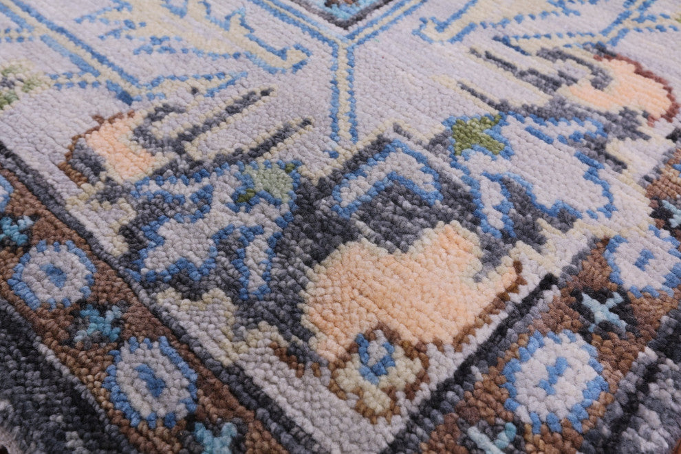 Hand Knotted Turkish Oushak Wool Rug 8' 3" X 10' 2" - Q15955