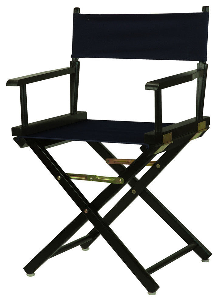 018" Director's Chair Black Frame-Navy Blue Canvas