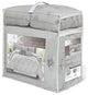 Safdie & Co. 7-piece Chateau Premium Microfiber King Comforter Set in Gray