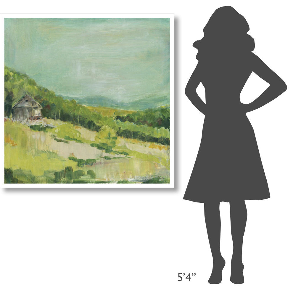 "Upper Fields" Digital Paper Print by Sue Schlabach, 42"x42"