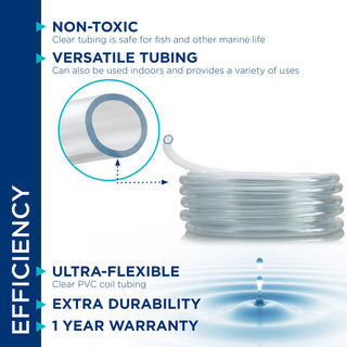 Alpine Wall PVC Clear Tubing, 6"Tall