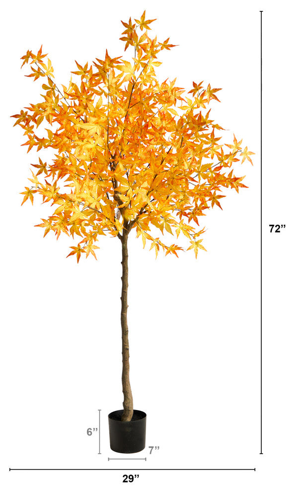 6'' Autumn Maple Artificial Tree