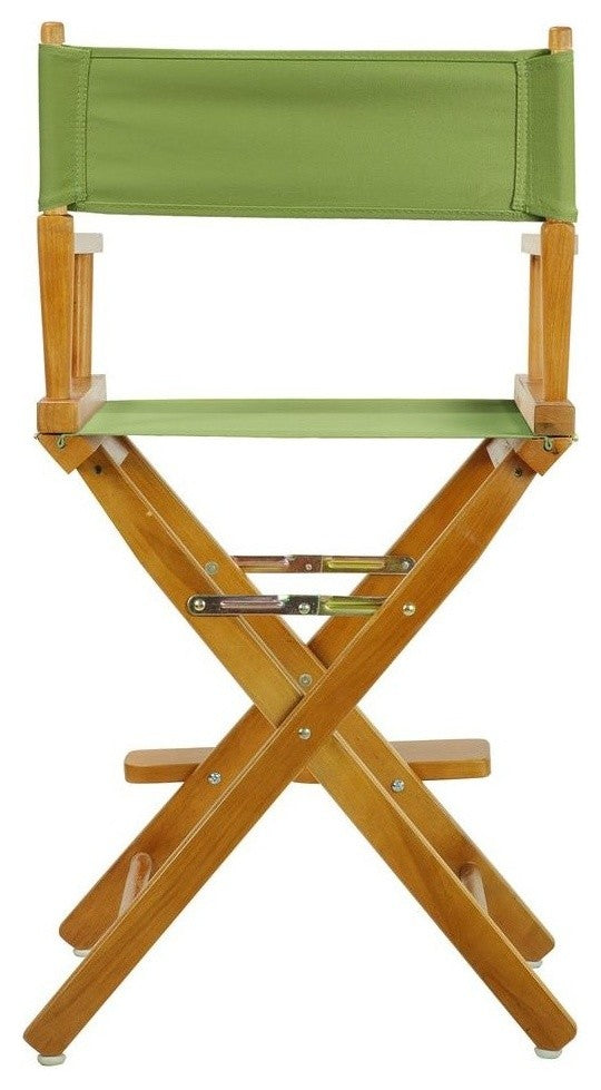 024" Director's Chair Honey Oak Frame-Lime Green Canvas