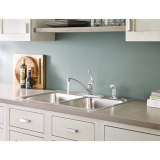 Moen 7430 Chateau Single Handle Kitchen Faucet With Side Spray