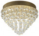 Bethel International LX03SF20G 9-Light Semi Flush Mount, Gold