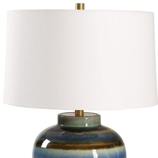 Uttermost Judarn Blue Brown Table Lamp