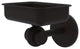 Satellite Orbit Two Wall Mount Soap Dish With Twist Accents, Oil Rubbed Bronze