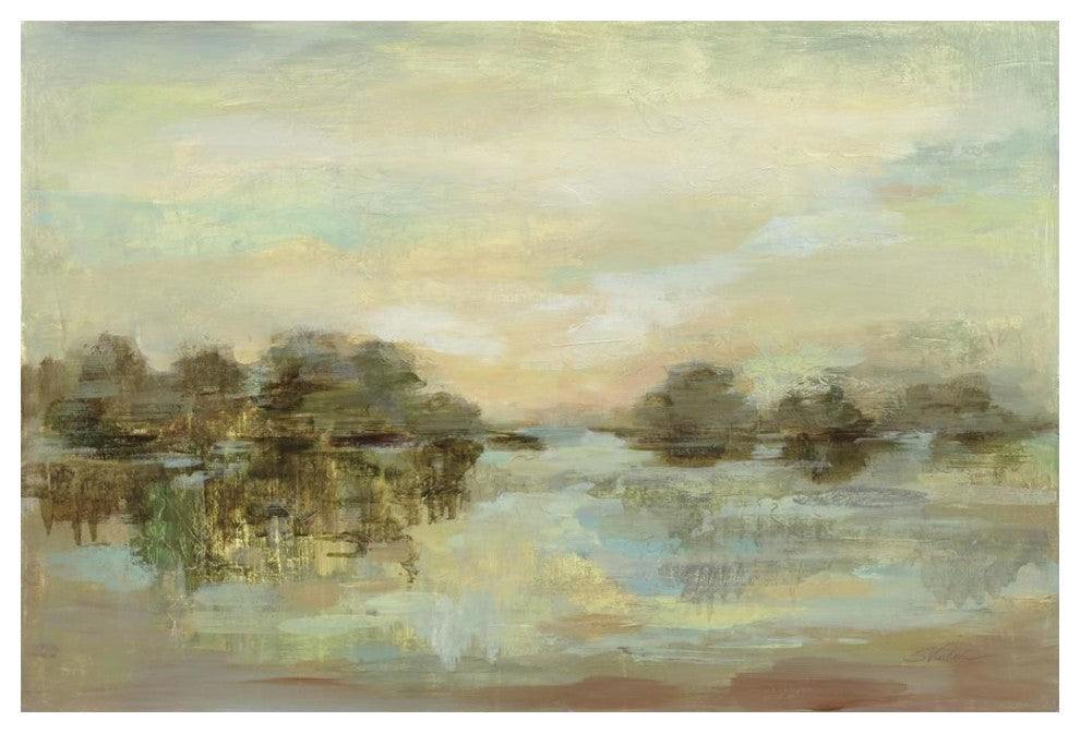 "Dreamy Lake" Digital Paper Print by Silvia Vassileva, 50"x34"