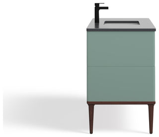 Rhonda Bath Vanity, Aloe Green, 48", Single Sink, Freestanding