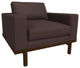 Cantor Leather Chair, Finish Shown: Pumpernickel, Leather Shown: Chia