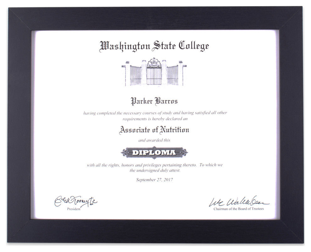 Black Document Frame