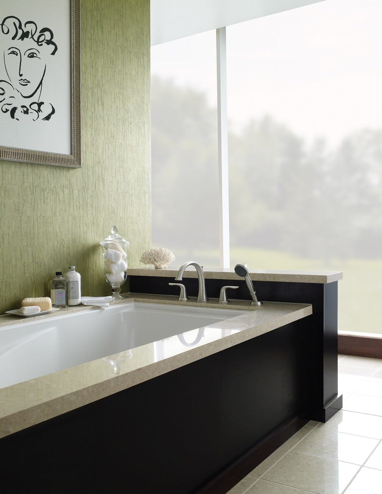 Delta T4738 Lahara Deck Mounted Roman Tub Filler Trim - Brilliance Stainless