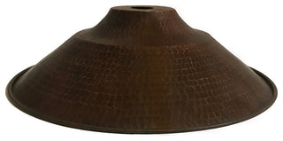 Hammered Copper 13" Large Pendant Light Shade