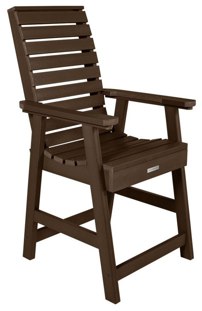 Weatherly Counter-Height Armchair, Weathered Acorn