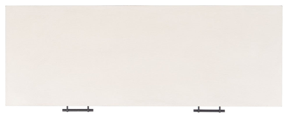 Safavieh Ajana 2 Drawer Console Table, Distressed White/Honey