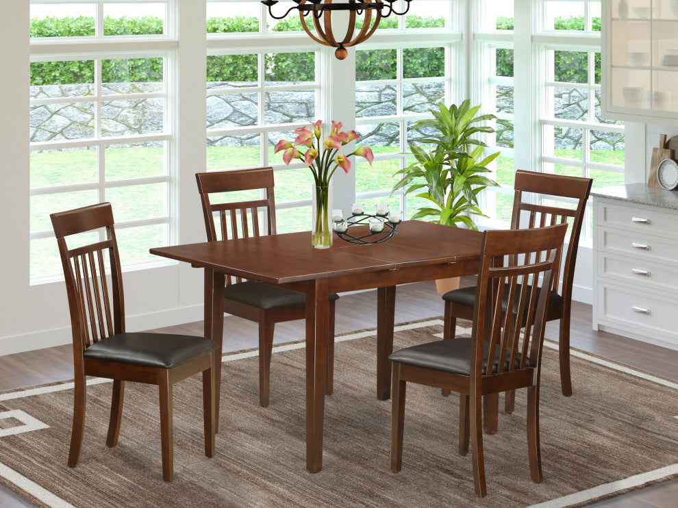 5 Pc Kitchen Table Set Dining Table And 4 Dining Chairs Chairs