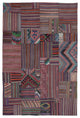 Rug N Carpet - Handmade Turkish 6' 8'' x 9' 11'' Vintage Patchwork Kilim Rug