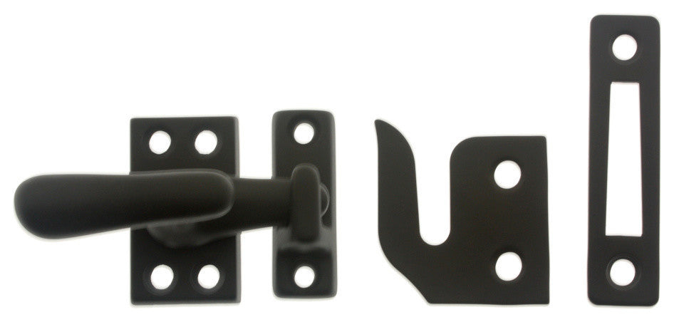 Genuine Solid Brass Small Casement Fastener, Oil-Rubbed Bronze