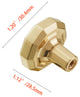 Utopia Alley Zinc Cabinet Knob and Pull, Gold, Knob, 1 Pack