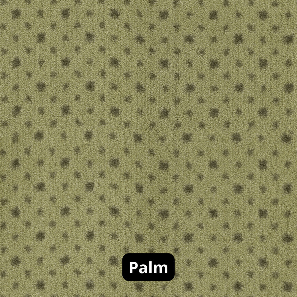 Dot Design 3/8" Thick Indoor Area Rug Carpet, Palm, 5x5