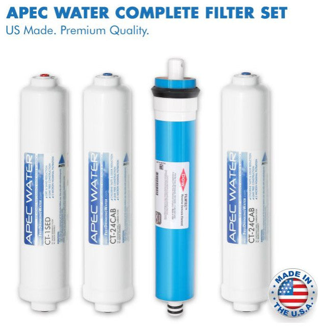 APEC Ultimate Portable 90 GPD Countertop Reverse Osmosis Water System with Case