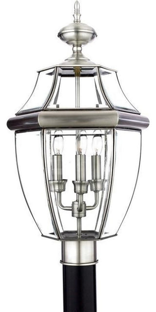 Newbury 3-Light Outdoor Lantern, Pewter