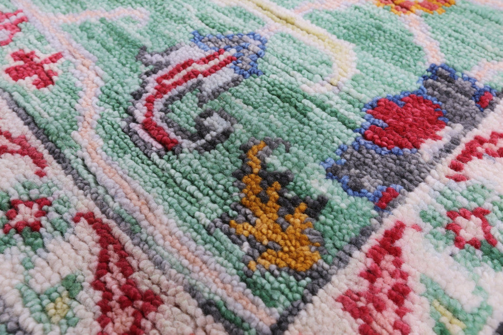 9' 0" X 12' 0" Turkish Oushak Hand Knotted Wool Rug - Q13281