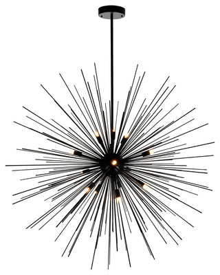 Savannah 14 Light Chandelier With Black Finish