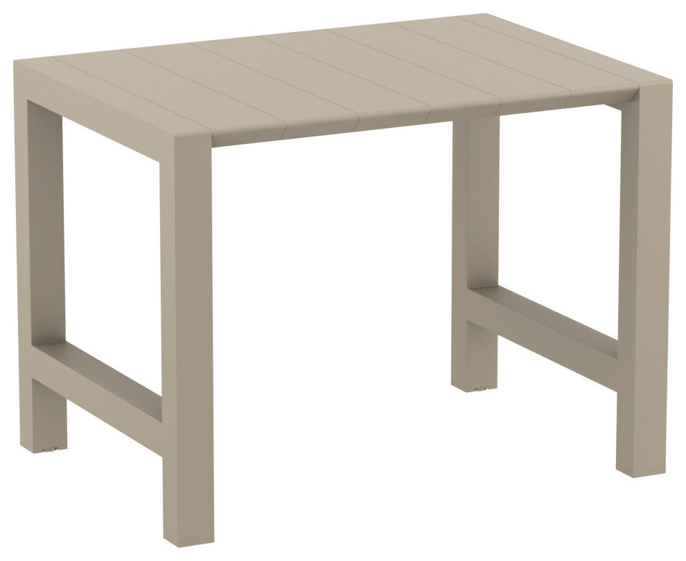 Vegas Air 5-Piece Bar Set With 39"-55" Extendable Taupe