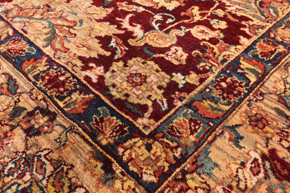 9' 2" X 12' 0" Persian Handmade Wool Rug Q11355