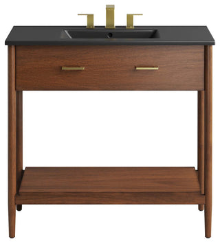 Zaire 36" Bathroom Vanity - Walnut Black