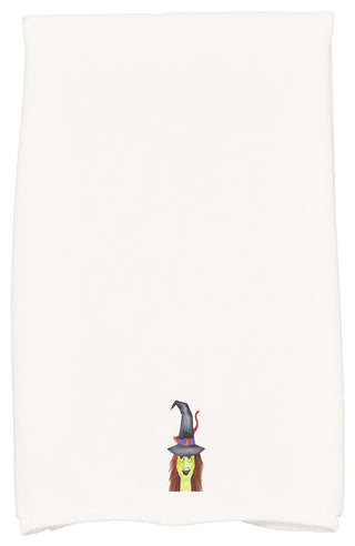 Witches Hat 18"x30" Cream Halloween Hand Towel
