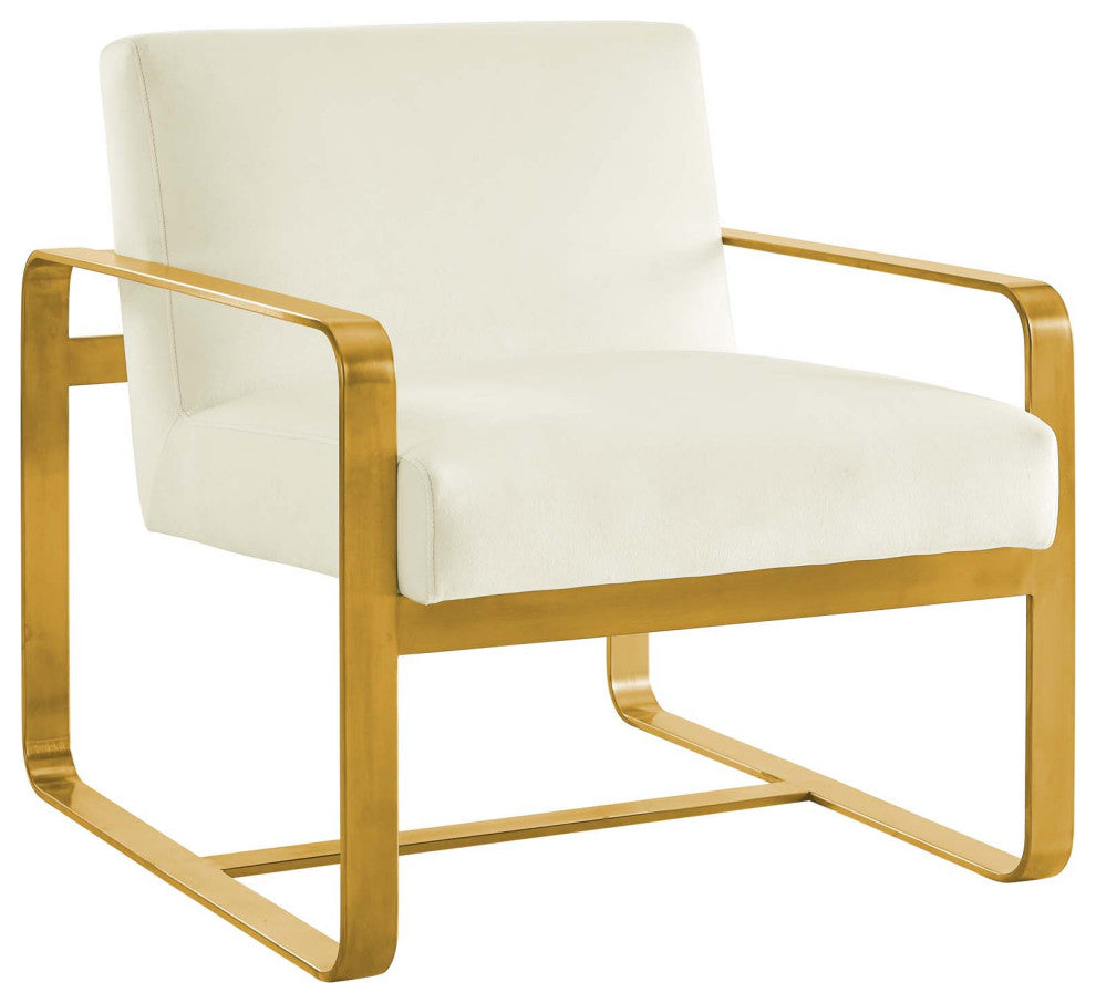 Astute Upholstered Velvet Armchair