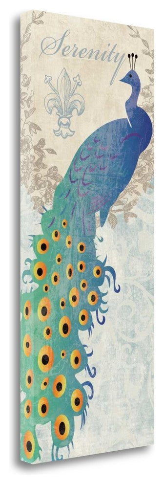 "Serene Peacock" By Piper Ballantyne, Giclee Print on Gallery Wrap Canvas