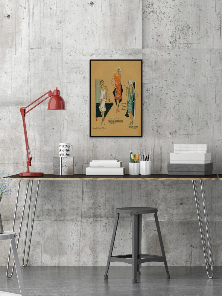 "Dressed for Charm" Floater Framed Painting Print on Canvas, 30"x45"