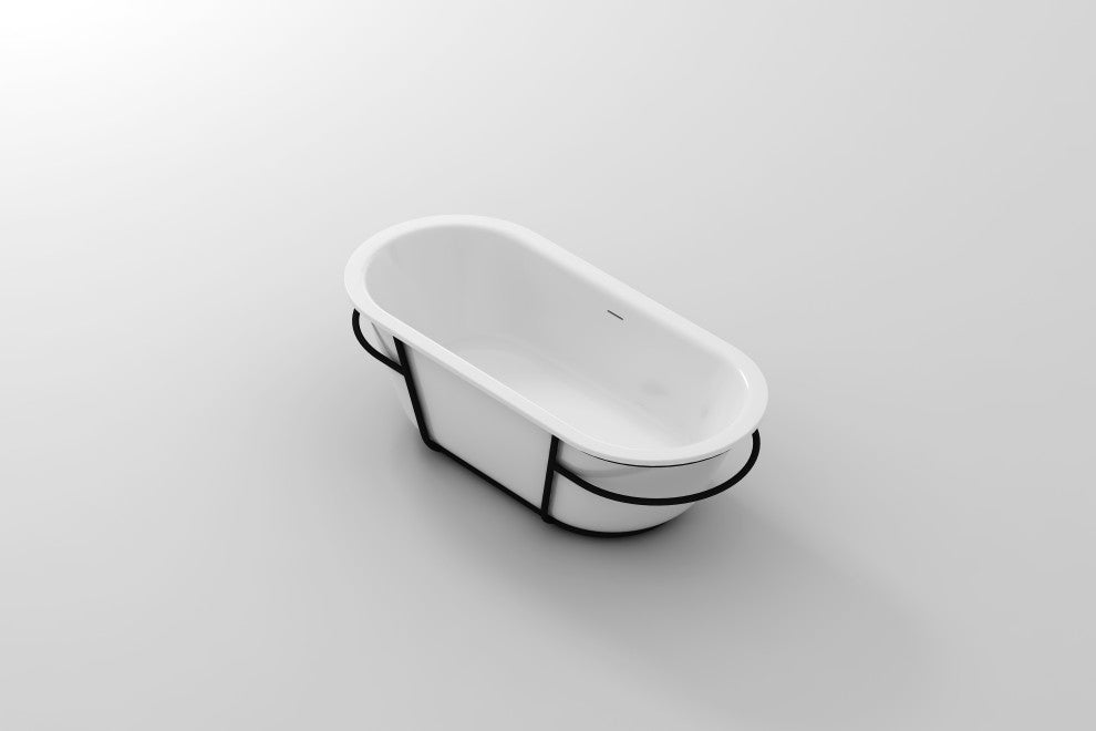 Eden 67" Freestanding Bathtub with no faucet