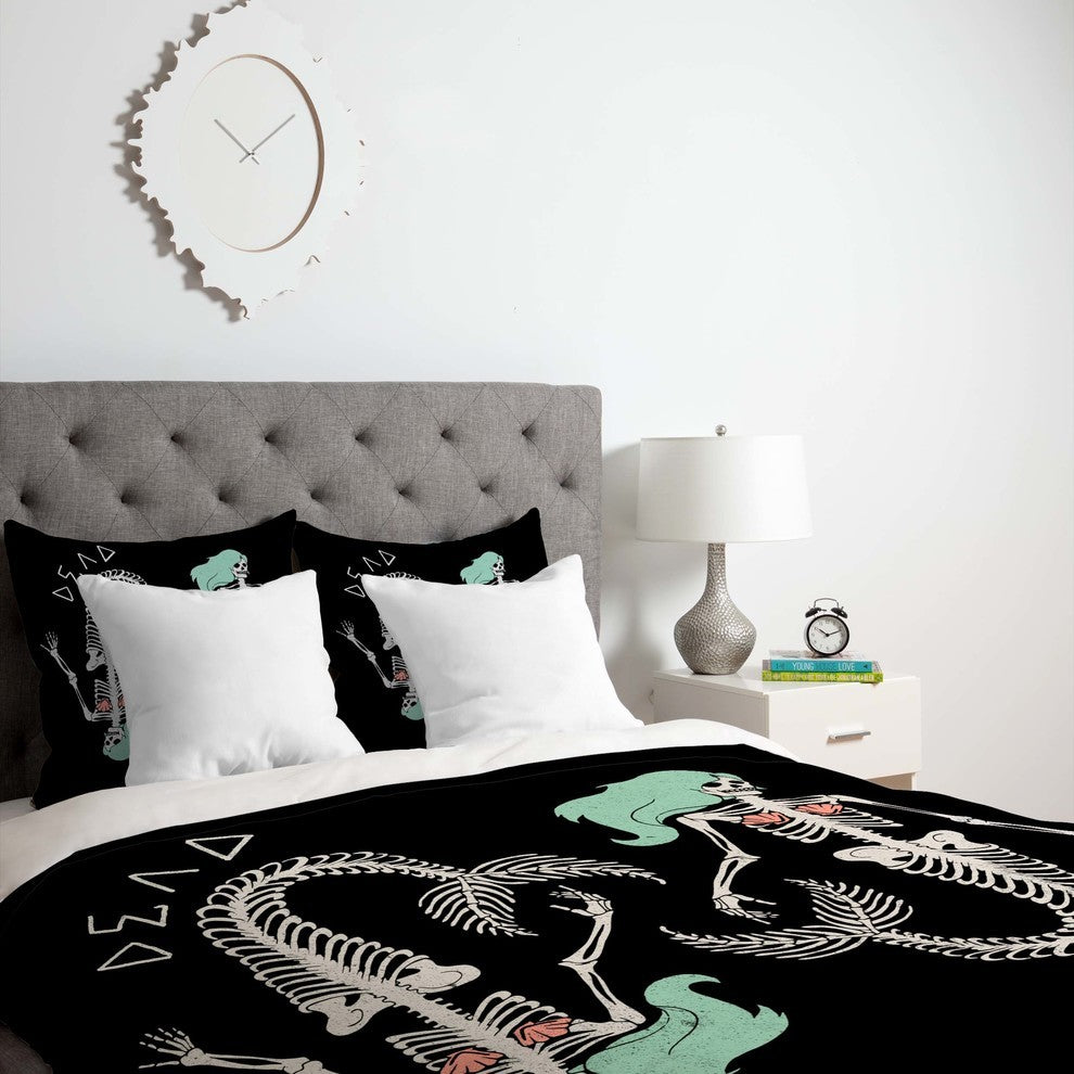 Deny Designs Wesley Bird Dead Sea Duvet Cover - Lightweight