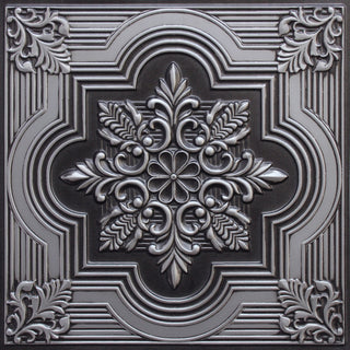 Antique Silver 3D Ceiling Panels, 2'x2', 200 Sq Ft, Pack of 50