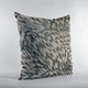 Plutus Green Black Bird Feather Animal Luxury Throw Pillow, 22"x22"
