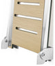 Seachrome SlimLine Folding Wall Mount Shower Seat, Urban Chic, Silver Frame