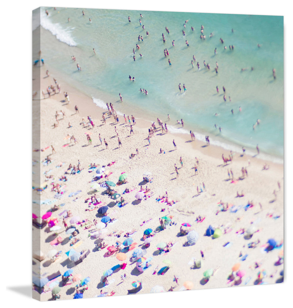 Beach Love II Print on Canvas, 101x101 cm